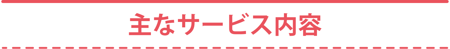 主なサービス内容